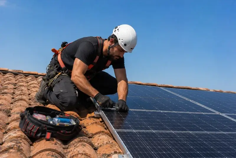 Maintenance et monitoring de panneaux solaires à Andouillé-Neuville