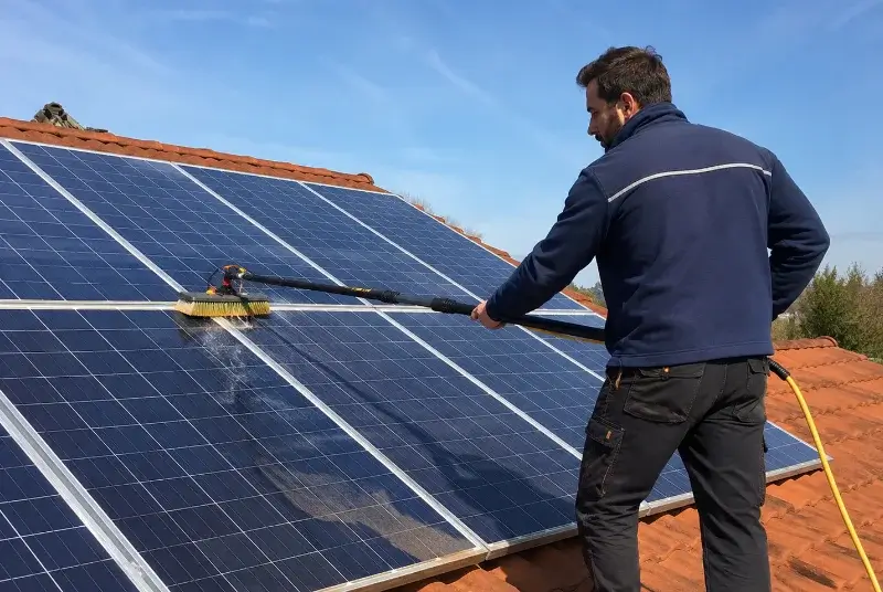 Nettoyage et entretien de panneaux solaires à Andouillé-Neuville